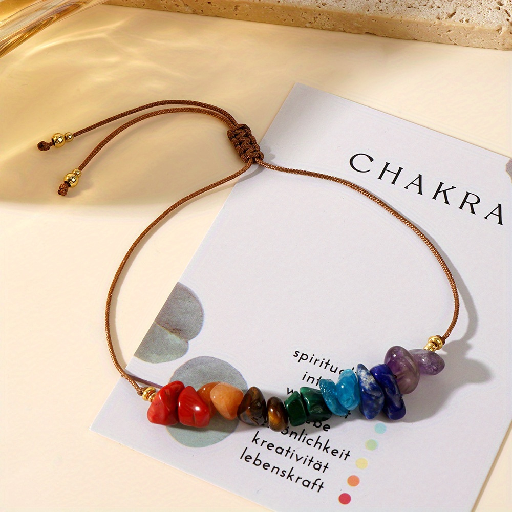 Bohemian Style Natural Stone Woven Bracelet